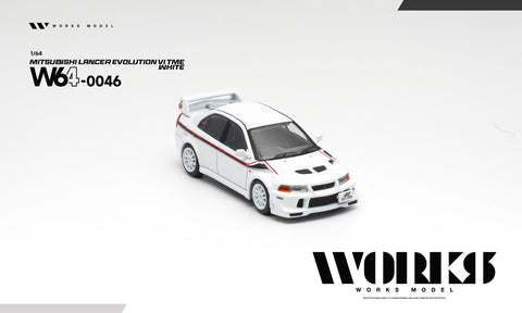 Works 1/64 Mitsubishi Lancer Evolution VI Tommi Makinen - White - GT Hobby Store