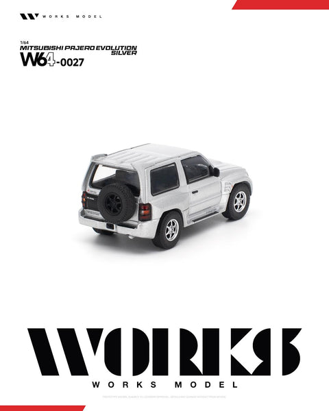 Works 1/64 Mitsubishi Pajero Evolution Silver - GT Hobby Store