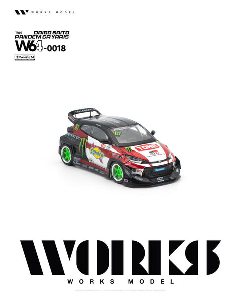 Works 1/64 Pandem GR Yaris Daigo Saito - GT Hobby Store