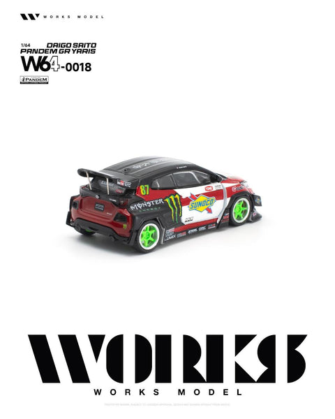Works 1/64 Pandem GR Yaris Daigo Saito - GT Hobby Store