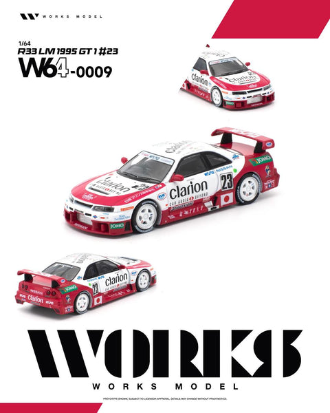 Works 1/64 R33 LM 1995 GT1 23 - GT Hobby Store