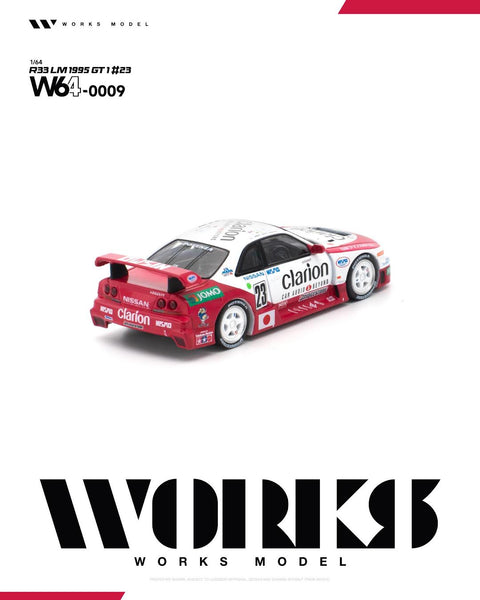 Works 1/64 R33 LM 1995 GT1 23 - GT Hobby Store