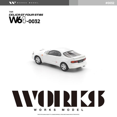 Works 1/64 Toyota Celica GT Four ST185 White - GT Hobby Store