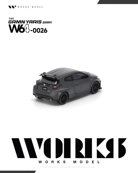 Works 1/64 Toyota GRMN Yaris - Gray - GT Hobby Store